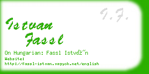 istvan fassl business card